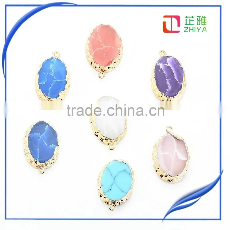 Latest fashion wholesale Agate druzy pendant for jewelry