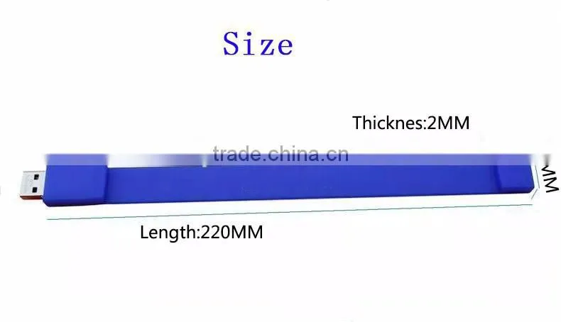 Wholesale Cheap Price Bulk Silicone USB Flash Drive Bracelet Free Sample