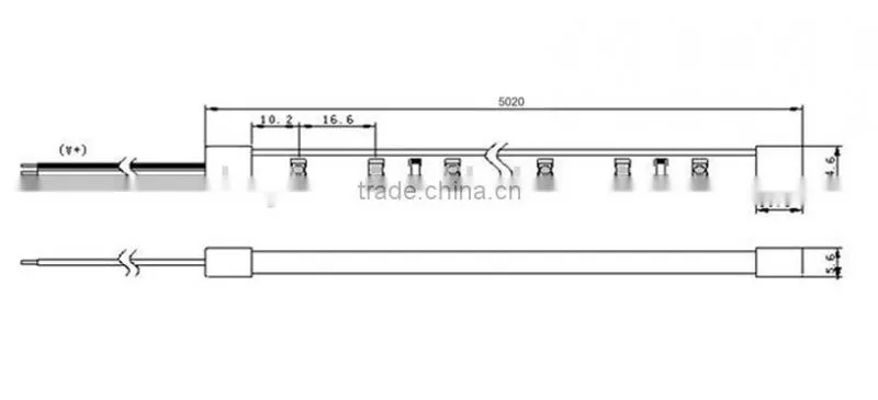 Tube Around Waterproof IP67 Various Color Selection RGB Smd 5050 Led Strip