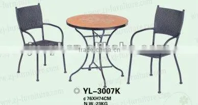 metal square mosaic garden furniture