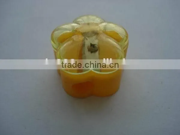 Low price flower shape pencil sharpener for promotion