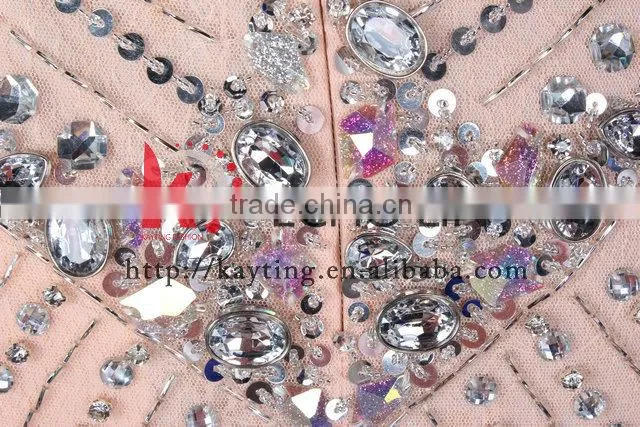 New picture fashion sex long dresses nude lace evening dress 2013 flounced evening dress