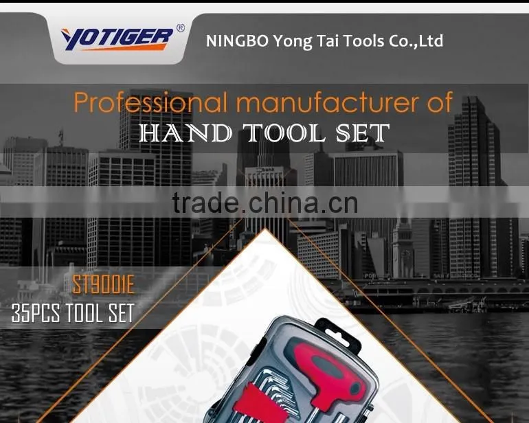 35pcs Pocket Plastic Box Mini Tool Kit Set