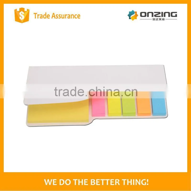 Custom logo printing sticky note pad memo set