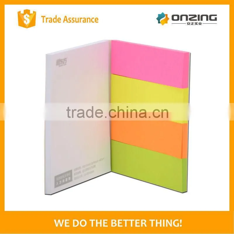 Custom logo printing sticky note pad memo set