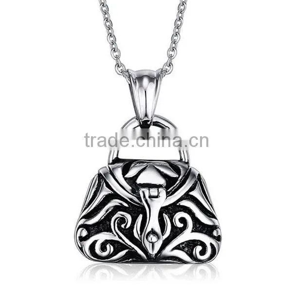 Stainless Steel Jewelry Handbag Design Ash Necklace