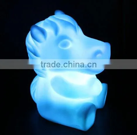 LED night light, colorful horse night light