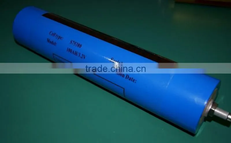 75380 Battery cell lifepo4 battery cell 100ah 3.2v ,lifepo4 battery 3.2v 100ah 3.2V Lifepo4 Cylinder Lithium ion Battery Cell