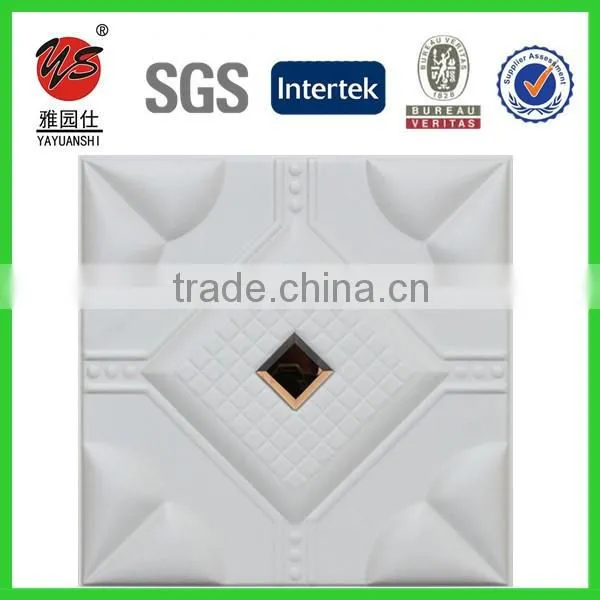 3D leather wall panel decorative 3d PU leather covering wall panel ceiling panels