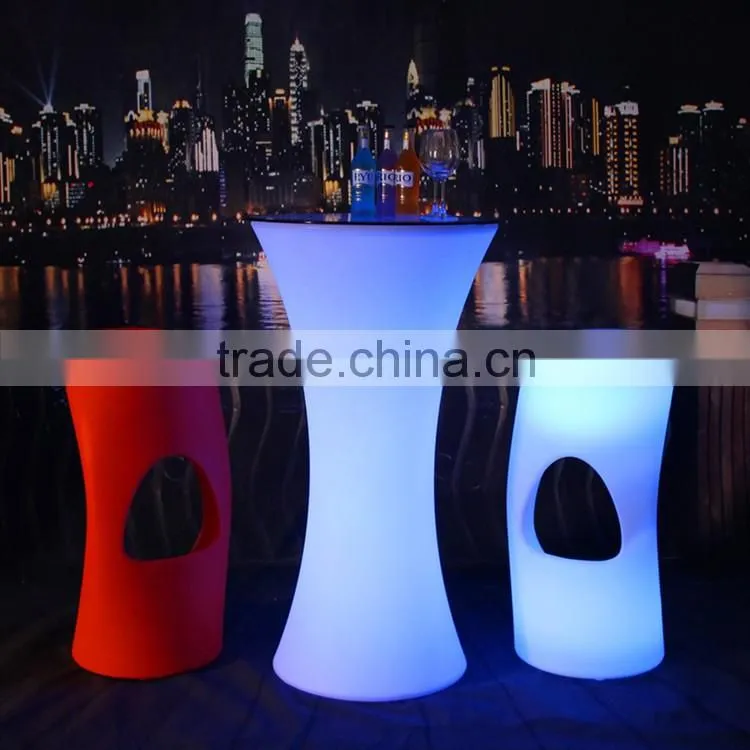 PE material cheap nightclub led bar furniture