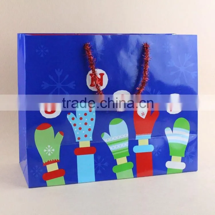 Customized Christmas paper bag,Christmas gift/ shopping bags
