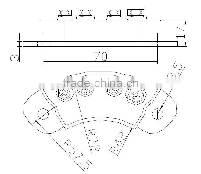 MXG/Y(I) 25~50 Rotation triphase half bridg rectifier module
