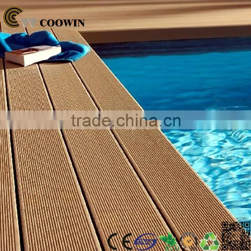 solid polymer wood composite decking boards