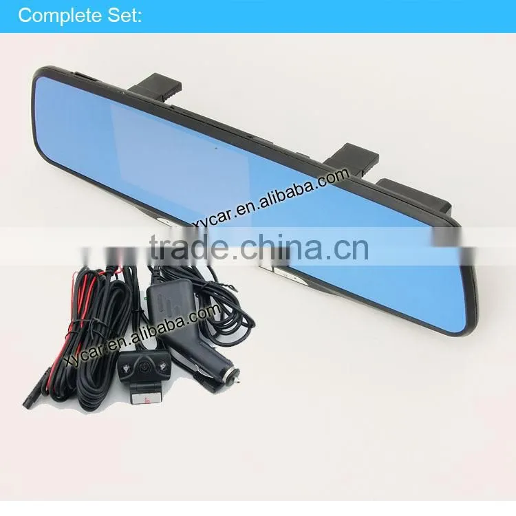 120 degree 4.3 inch HD LCD display cheap 1080p hd car rearview mirror camera dvr XY-801DVR