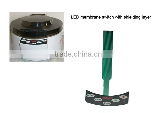 Custom LED membrane keyboard with ISO9001:2008 for High Speed Horizontal Centrifuge