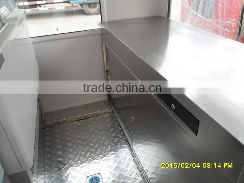 Small or big wheels fast food carts kiosk/food selling car/food street kiosk for salefood truck