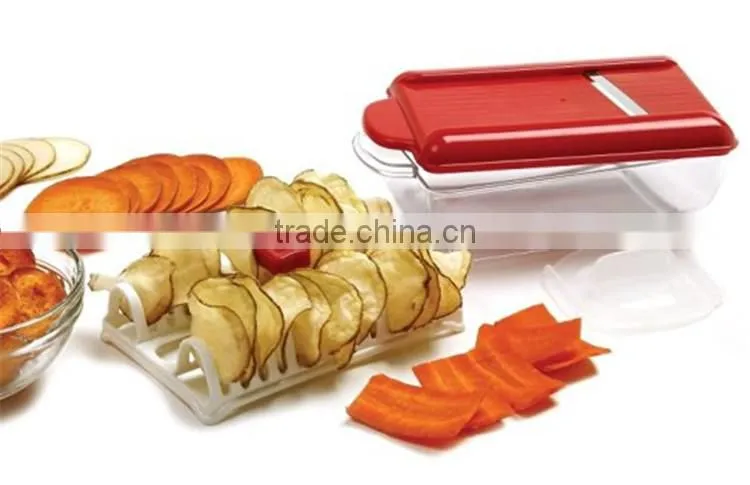 Hot Selling Manual Microwave Potato Chip Maker Slicer Cutter Machine