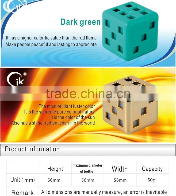 2016 fashion high end dice shape solid air freshener