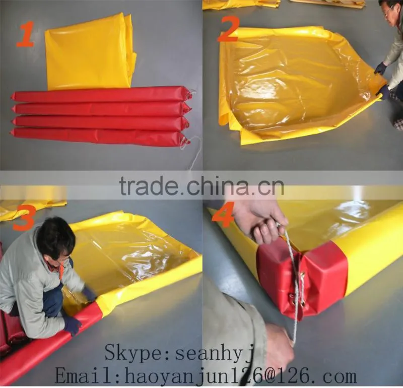 Environmental protection oil spill containment berm