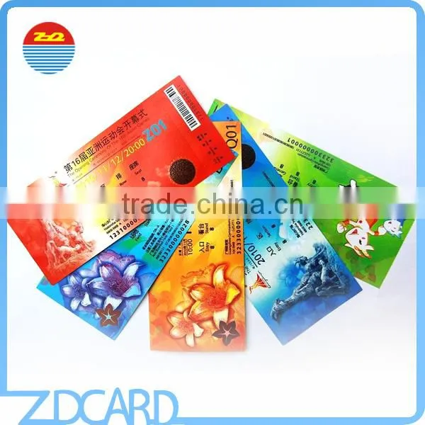 Cusomized Printing 13.56mhz Paper RFID Entrance Ticket