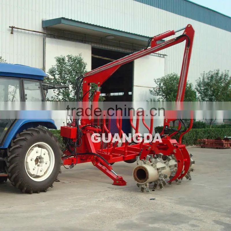 1T log loader with trailer
