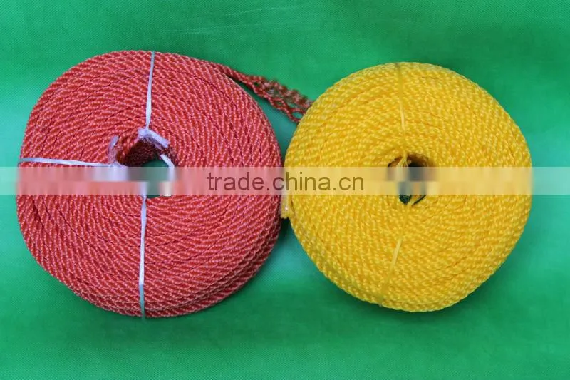 red, yellow, blue, green plastic rope