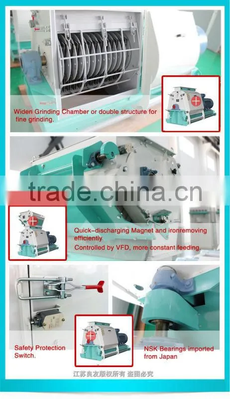 4-50tph Hammer crusher machine wide fine crushing equipment for grains