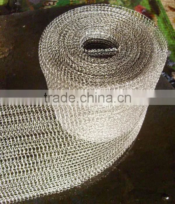 stainless steel knitted wire mesh/knitted wire cloth