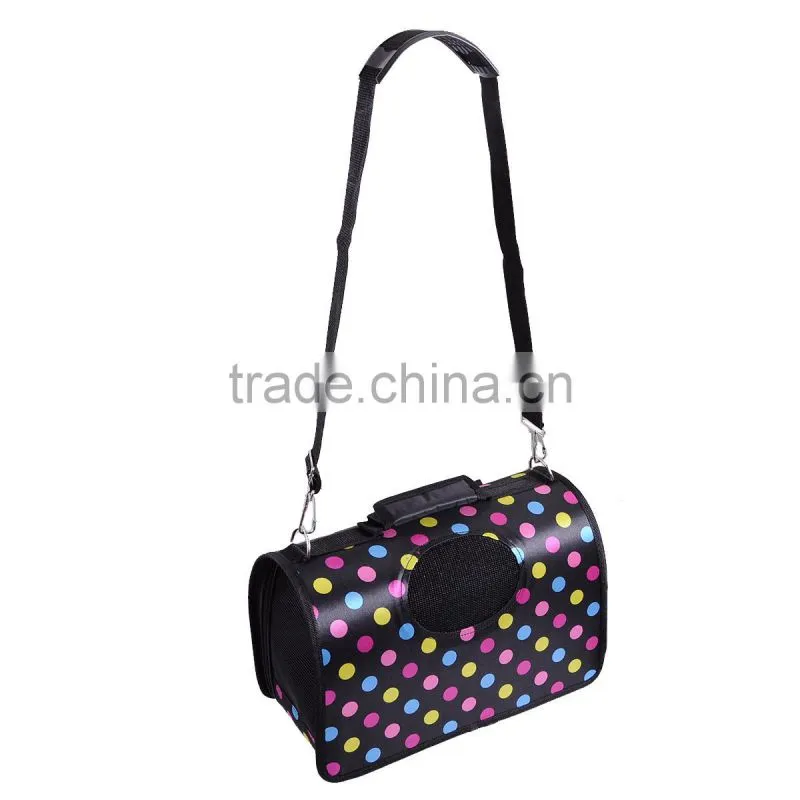 high quality popular new stylish pet travel carry bag polka dots for small dogs cats animals