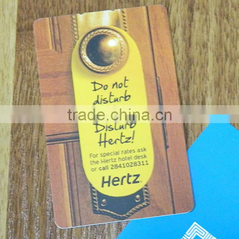 customize plastic card do not disturb hotel door hangers