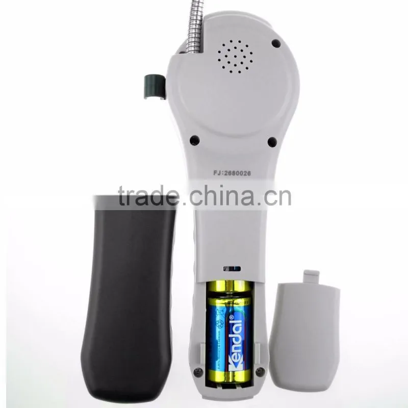 Combustible Gas Leak Detector with Built-in Sensor, Adjustable Sound Light Alarm Tester, Natural Gas