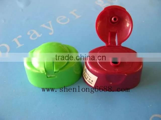 plastic flip top bottle cap for lotion