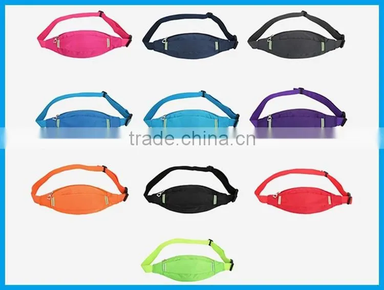 Travel sport running cycling waist bag with led /waist pouch