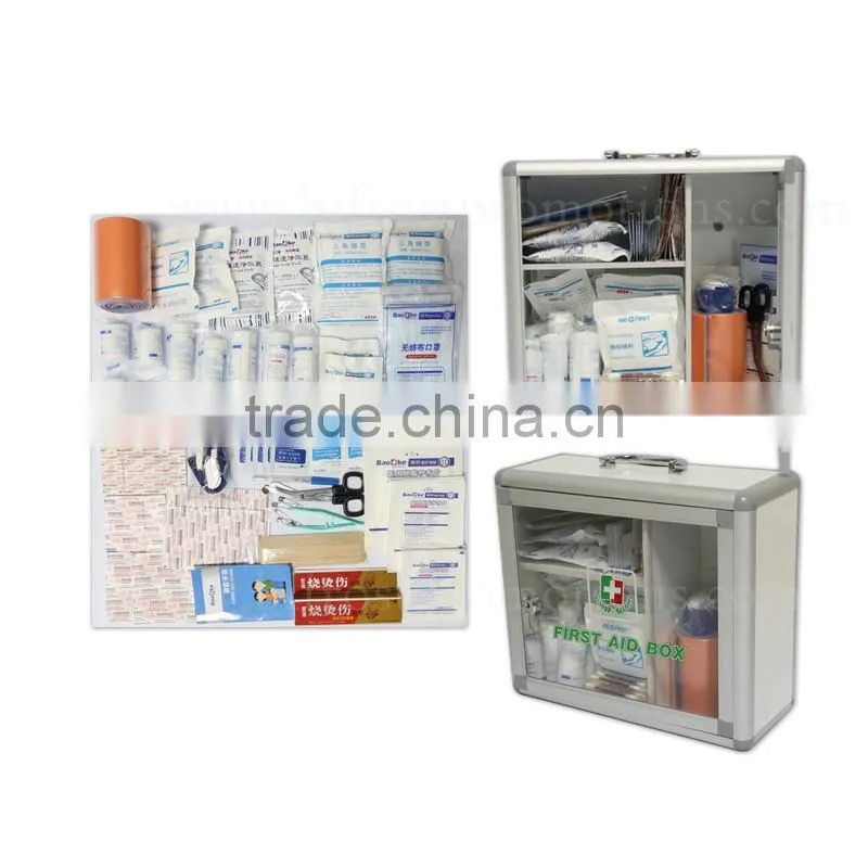 Enterprise Personnel Metal Wall Mounted Box Aluminum First Aid Kit