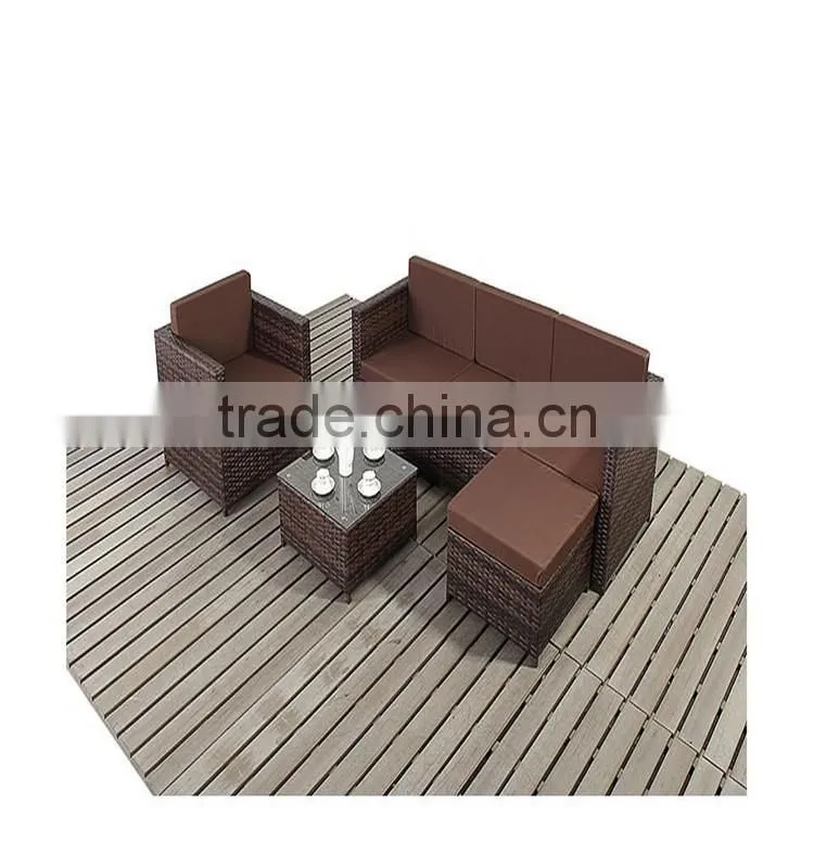 SD garden furniture resort hotel rattan wicker sofa set