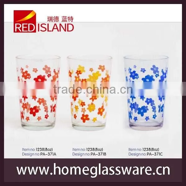 9oz screen printing machine glass cup with excellent price