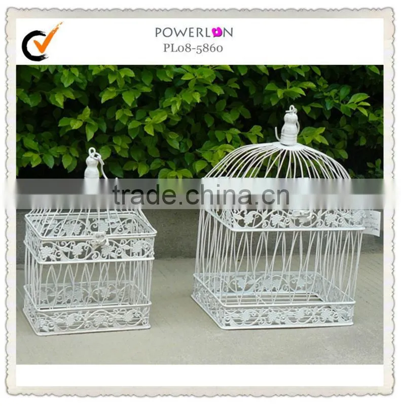 Simple pretty bird cage card holder