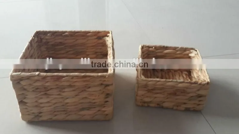 folding sea grass weaving basket set