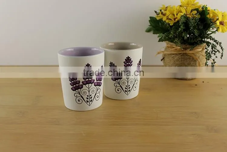 cheap votive customized print wedding decorative porcelain candle jars ceramic pillar tea light outdoor candle holders