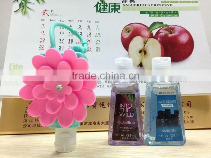 High Quality Scented Ethanol-based Antiseptic Hand Disinfectant with Cute Designs Portable Silicone Holders