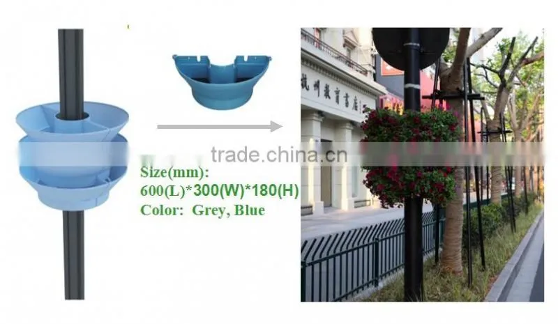 1m outdoor plastic flower pot christmas decor hanging flower pot