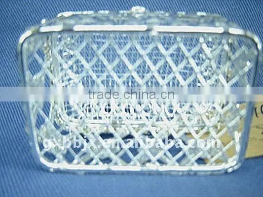 Rectangle silver wire love sweet gift box