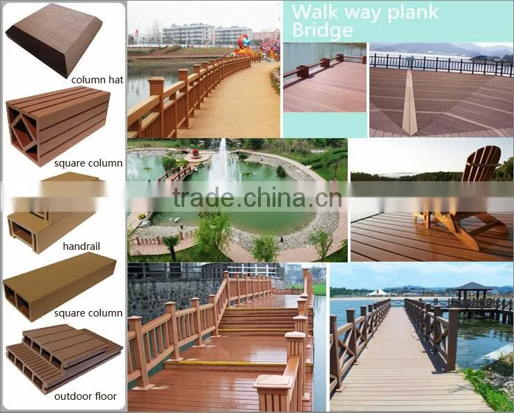 Hot sale and Factory price Engineered 150*150 mm wpc outdoor/indoor wpc handrail
