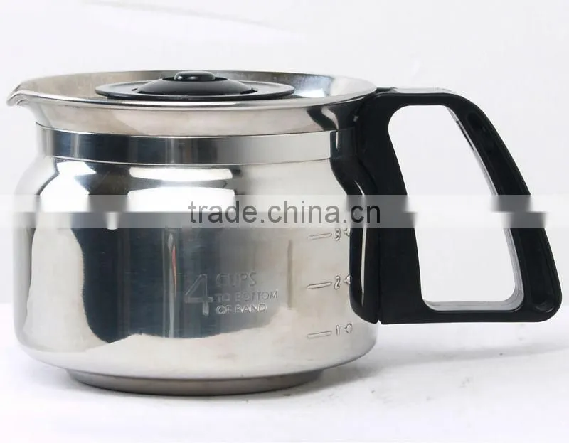 Stainless steel camping coffee pot 4 cups