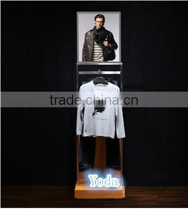 Wall Mount Clothing Display Shelf for Men's Garment Store