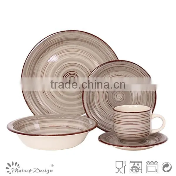 Cheap handpainting 16pcs ceramic dinnerware set