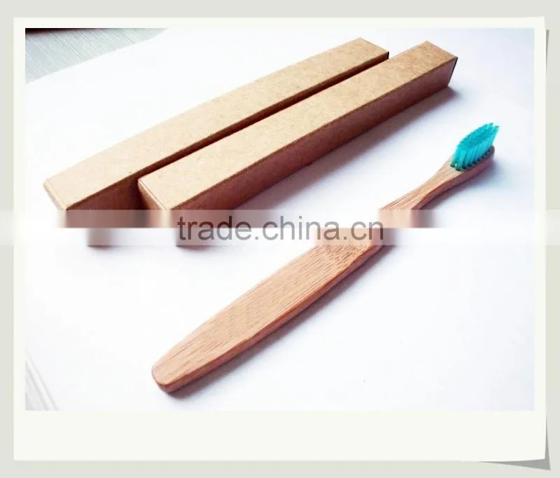 Adult bamboo toothbrush with your own logo for home or travel