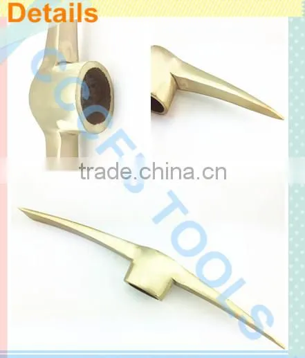 Non-sparking Aluminum Bronze Pick Railroad ,Explosion-proof Pickaxes