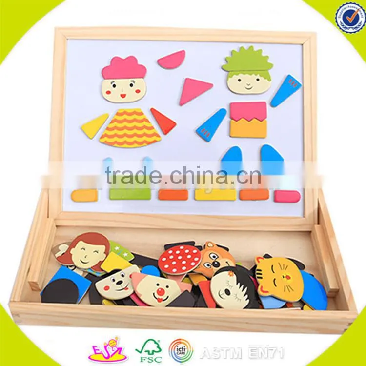 Wholesale teaching aid kids wooden baby easel useful art training wooden baby easel W12B032