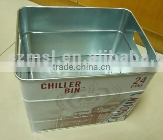 tin bucket Disposable container